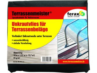 Terrassenmeister Unkrautvlies Beutel 10 m x 1,57 m (= 15,7 qm)