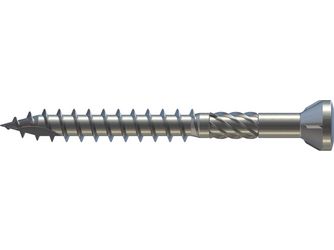 Terrassenschraube C1 Liseko TX Fräsrippen Schaftfräser Schneidkante Edelstahl C1 AISI410 geb. + Bit