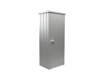 Terrassenschrank Julia Gr. M HIGH silber- metallic 777x570x1809mm