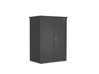 Terrassenschrank Romeo Gr. L HIGH dunkelgrau- metallic 1320x870x1810mm