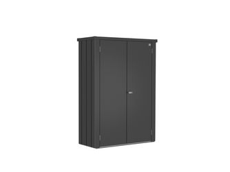 Terrassenschrank Romeo Gr. M HIGH dunkelgrau- metallic 1320x570x1810mm
