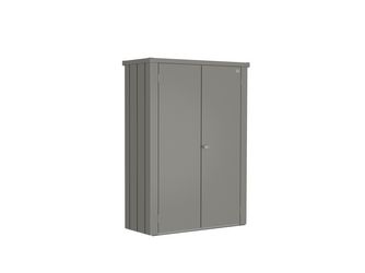 Terrassenschrank Romeo Gr. M HIGH quarzgrau- metallic 1320x570x1810mm
