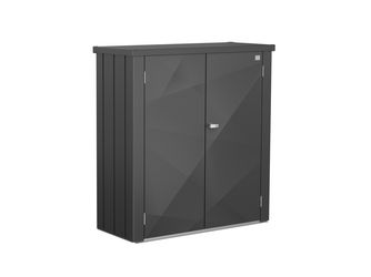 Terrassenschrank Romeo Gr. M X-Design dunkelgrau- metallic 1320x570x1400mm