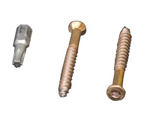 Terrassenschraube A4 kupfer