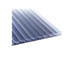 Thermo Polycarbonat X-Struktur 980x3500mm glasklar 25mm Thermo Polycarbonat X-Struktur 980x3500mm glasklar 25mm