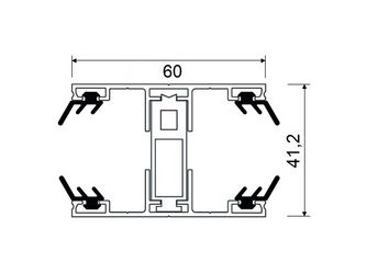 Thermosystem Komplett 25mm 4500mm Verbindungsprofil (3-teilig) inkl Dichtungen + 1x Distanzleiste