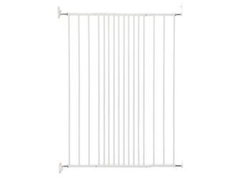 Tierschutzgitter, Metall weiß einstellbare Breite 62,5-106,8cm, Höhe 103cm