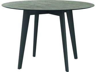 Tisch Ø 110cm Aluminium graphit Tischplatte Silverstar 2.0 Slate stone Tisch Ø 110cm Aluminium graphit Tischplatte Silverstar 2.0 Slate stone