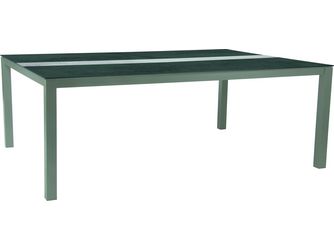 Tisch 200x140cm Aluminium graphit Tischplatte Silverstar 2.0 Zement/Zement hell