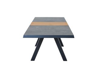 Tisch Lindos 160/200x90cm, Gestell aus Aluminium , Tischplatte aus Keramik