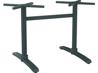 Tischgestell Elba Aluminium graphit Doppelwange Tischgestell Elba Aluminium graphit Doppelwange