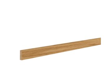 Tischkantleiste Eiche 8x30x2400mm Massiv, Endebehandelt