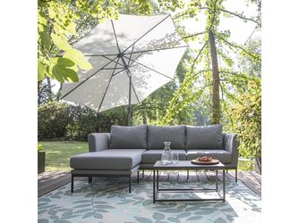 Tonka Loungeset 3-teilig matt anthrazit/grau Gestell Aluminium, gepolstert mit Bezug Sunbrella Tonka Loungeset 3-teilig matt anthrazit/grau Gestell Aluminium, gepolstert mit Bezug Sunbrella