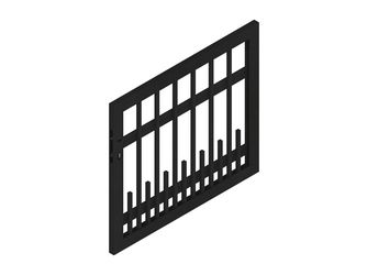 Tor Gartenzaun Aluminium Anthrazit "ALU-FENCE SQUARE"