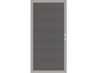 Tor Sichtschutzzaun BPC Hellgrau "MULTI-FENCE ELEGANCE B"