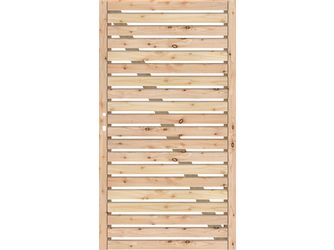 Tor Sichtschutzzaun Lärche "RHOMBUS TYP A"