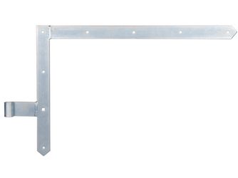 Tor-Winkelband, Abschluss spitz, oben, disp., HxL 400x600mm, Rolle Ø16mm Tor-Winkelband, Abschluss spitz, oben, disp., HxL 400x600mm, Rolle Ø16mm