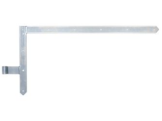 Tor-Winkelband, Abschluss spitz, oben, disp., HxL 400x800mm, Rolle Ø16mm Tor-Winkelband, Abschluss spitz, oben, disp., HxL 400x800mm, Rolle Ø16mm