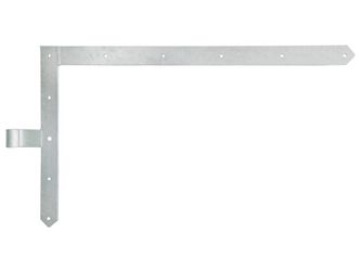 Tor-Winkelband, Abschluss spitz, oben, feuerverzinkt, HxL 600x1000mm, Rolle Ø20mm Tor-Winkelband, Abschluss spitz, oben, feuerverzinkt, HxL 600x1000mm, Rolle Ø20mm