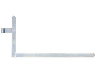 Tor-Winkelband, Abschluss spitz, unten, disp., HxL 400x800mm, Rolle Ø16mm Tor-Winkelband, Abschluss spitz, unten, disp., HxL 400x800mm, Rolle Ø16mm