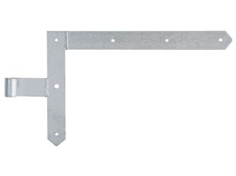 Tor-Winkelband/Rahmen, spitz, oben, feuerverzinkt, HxL 250x400mm, Rolle Ø13mm Tor-Winkelband/Rahmen, spitz, oben, feuerverzinkt, HxL 250x400mm, Rolle Ø13mm