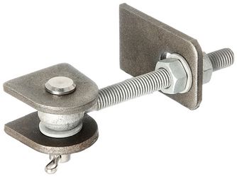 Torband f.180° Öffn, kurz, Schrauben, etc.fvz., Bolzen, etc.VA, z.Anschweißen, M12, VE1 Torband f.180° Öffn, kurz, Schrauben, etc.fvz., Bolzen, etc.VA, z.Anschweißen, M12, VE1