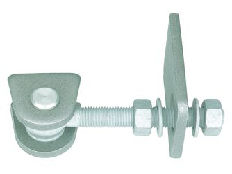 Torband f.180° Öffn, kurz, Schrauben, etc.fvz., Bolzen, etc.VA, z.Anschweißen, M16, VE8