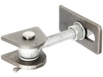 Torband f.180° Öffn, kurz, Schrauben, etc.fvz., Bolzen, etc.VA, z.Anschweißen, M20, VE1 Torband f.180° Öffn, kurz, Schrauben, etc.fvz., Bolzen, etc.VA, z.Anschweißen, M20, VE1