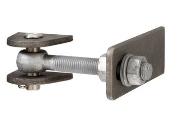 Torband f.180° Öffn, kurz, Schrauben, etc.fvz., Bolzen, etc.VA, z.Anschweißen, M24, VE1 Torband f.180° Öffn, kurz, Schrauben, etc.fvz., Bolzen, etc.VA, z.Anschweißen, M24, VE1