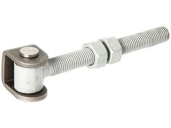 Torband mit Muttern, U-Bügel Stahl roh, z.Anschweißen, Gew.M16 Torband mit Muttern, U-Bügel Stahl roh, z.Anschweißen, Gew.M16