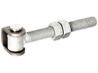 Torband mit Muttern, U-Bügel Stahl roh, z.Anschweißen, Gew.M20 Torband mit Muttern, U-Bügel Stahl roh, z.Anschweißen, Gew.M20