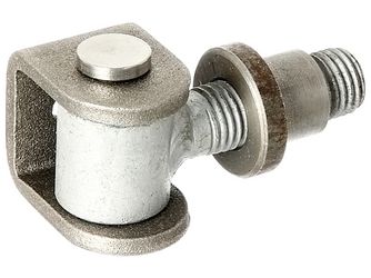 Torband, verstellb.um15mm, U-Bügel u.Einschweißm.Stahl roh, z.Anschweißen, Gew.M20 Torband, verstellb.um15mm, U-Bügel u.Einschweißm.Stahl roh, z.Anschweißen, Gew.M20