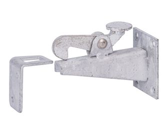 Torfeststeller, feuerverzinkt, zum Anschrauben, TxHxB 100x65x50mm Torfeststeller, feuerverzinkt, zum Anschrauben, TxHxB 100x65x50mm