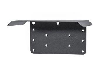 Trapezschutzdach, matt schwarz m.Feinstruktur kunststoffbeschichtet RAL 9005, LxBxHxS : 210x150x100x0,75mm