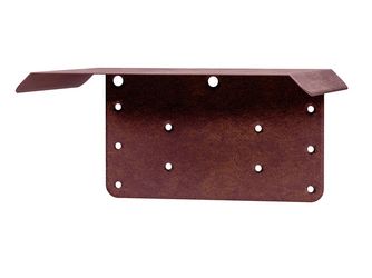 Trapezschutzdach, rostbraun, LxBxHxS : 210x150x100x0,75 mm