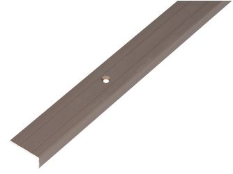 Treppenkanten-Schutzprofil, Alu bronze elox., LxBxHxS 1000x25x10x1,5mm Treppenkanten-Schutzprofil, Alu bronze elox., LxBxHxS 1000x25x10x1,5mm