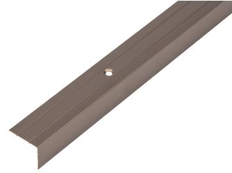 Treppenkanten-Schutzprofil, Alu bronze elox., LxBxHxS 1000x25x20x1,5mm Treppenkanten-Schutzprofil, Alu bronze elox., LxBxHxS 1000x25x20x1,5mm
