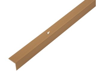 Treppenkanten-Schutzprofil, Alu gold elox., LxBxHxS 1000x20x20x1,8mm Treppenkanten-Schutzprofil, Alu gold elox., LxBxHxS 1000x20x20x1,8mm