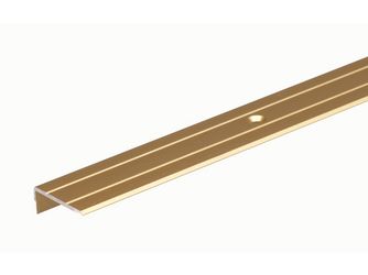 Treppenkanten-Schutzprofil, Alu gold elox., LxBxHxS 1000x25x20x1,5mm Treppenkanten-Schutzprofil, Alu gold elox., LxBxHxS 1000x25x20x1,5mm