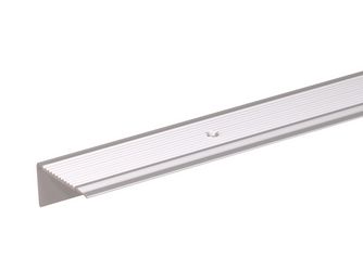 Treppenkanten-Schutzprofil, Alu silber elox., LxBxHxS 1000x45x23x2,5mm Treppenkanten-Schutzprofil, Alu silber elox., LxBxHxS 1000x45x23x2,5mm