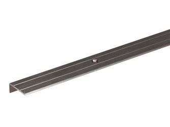 Treppenkanten-Schutzprofil, gebohrt, Alu edelst.elox., LxBxHxS 1000x24,5x10x1,5mm Treppenkanten-Schutzprofil, gebohrt, Alu edelst.elox., LxBxHxS 1000x24,5x10x1,5mm