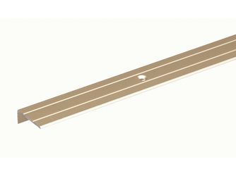 Treppenkanten-Schutzprofil, gebohrt, Alu sand elox., LxBxHxS 1000x24,5x20x1,5mm Treppenkanten-Schutzprofil, gebohrt, Alu sand elox., LxBxHxS 1000x24,5x20x1,5mm