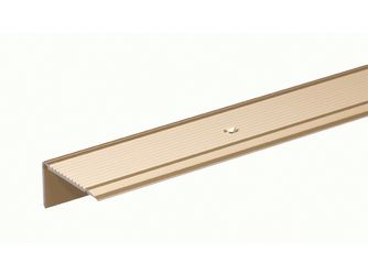 Treppenkanten-Schutzprofil, gebohrt, Alu sand elox., LxBxHxS 1000x45x23x2,5mm Treppenkanten-Schutzprofil, gebohrt, Alu sand elox., LxBxHxS 1000x45x23x2,5mm