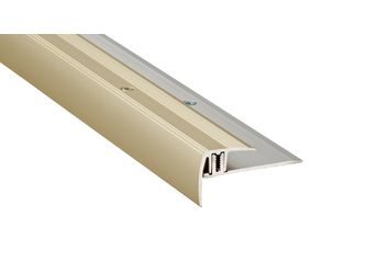Treppenkantenprofil Typ TRS716 7-16mm Sand 1000x27x1mm