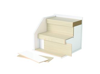 Treppenstufen Seitenblende PPD059 500x11x60 mm