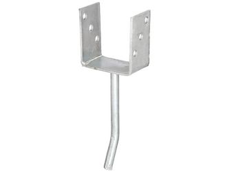 U-Pfostenträger/Betonanker Rundstahl, fvz, zEinbet., BxH 101x104mm, L Anker 200mm U-Pfostenträger/Betonanker Rundstahl, fvz, zEinbet., BxH 101x104mm, L Anker 200mm