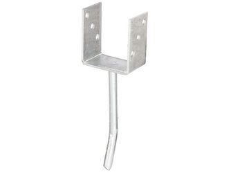 U-Pfostenträger/Betonanker Rundstahl, fvz, zEinbet., BxH 91x104mm, L Anker 200mm U-Pfostenträger/Betonanker Rundstahl, fvz, zEinbet., BxH 91x104mm, L Anker 200mm