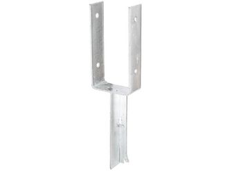 U-Pfostenträger/Betonanker T-Eisen, fvz, zEinbet., BxH 101x200mm, L Anker 200mm U-Pfostenträger/Betonanker T-Eisen, fvz, zEinbet., BxH 101x200mm, L Anker 200mm