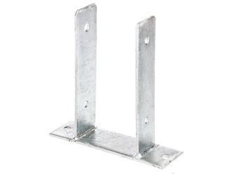 U-Pfostenträger, feuerverzinkt, z.Aufschrauben, BxH 101x200mm U-Pfostenträger, feuerverzinkt, z.Aufschrauben, BxH 101x200mm