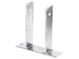 U-Pfostenträger, feuerverzinkt, z.Aufschrauben, BxH 91x200mm U-Pfostenträger, feuerverzinkt, z.Aufschrauben, BxH 91x200mm